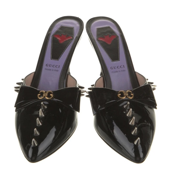 💯Authentic GUCCI Studded Mules! ♥️🖤♥️🖤 - Picture 3 of 9